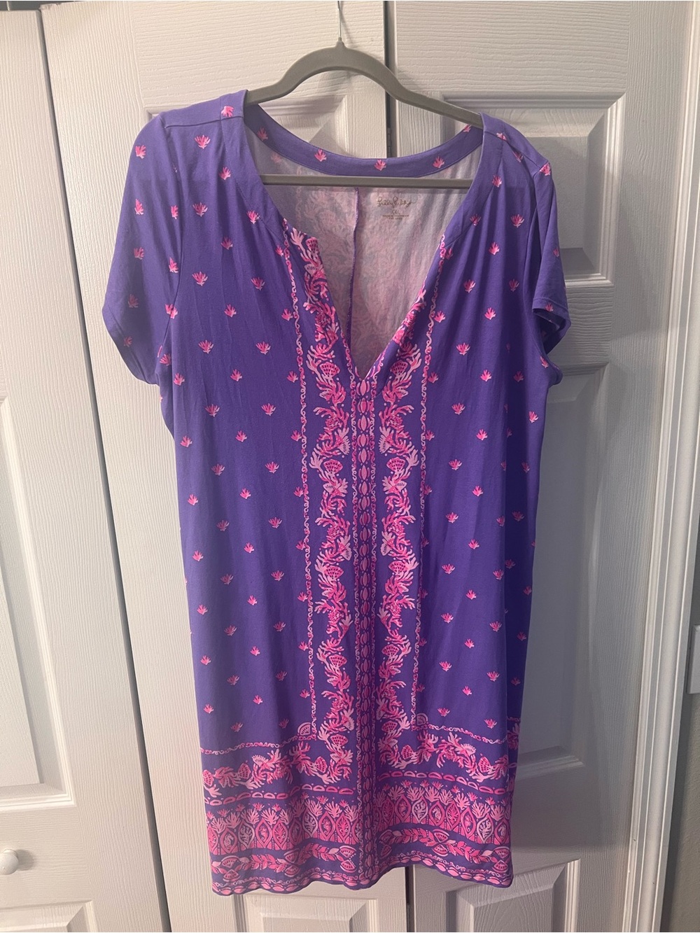 Lilly Pulitzer Purple Dress with Pink Print